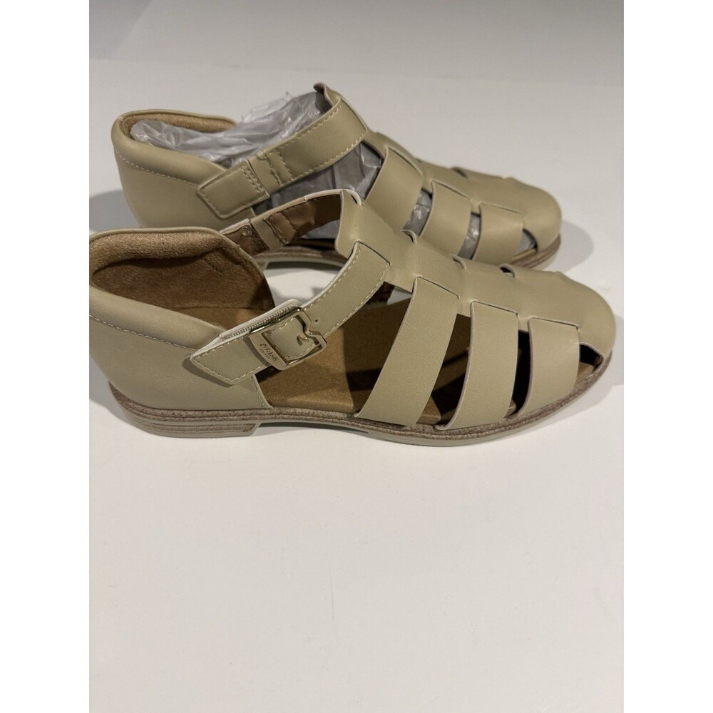 Dr. Scholl’s Flats Shoes Womens 7M Hello Seaside Fisherman Sandals Beige Vegan